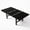 Black, variant on 63"-83" Extendable Industrial Dining Table - Seats 6-8 - Expandable Rectangular Kitchen Table with Metal Frame for Parties-Brown