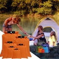 thumbnail image 4 of Bolsa seca flotante impermeable de 6 piezas para kayak, rafting, natación, playa, pesca, proceso de de pegamento de línea completa, diseño de naranja Macarena Bolsas secas impermeables, 4 of 8