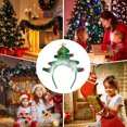 thumbnail image 2 of Christmas Tree Star Headband;Fluffy Design Winter Hair Accessory;Cute Holiday Party Hat; Festive Celebration Headwear, 2 of 5