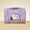 Purple, variant on Snoopy Colorful Life Collection Foldable Cosmetic Bag - Travel Makeup Organizer