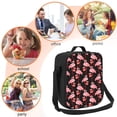 thumbnail image 5 of Lsque New Year Flamingo Lunch Bag Lunch Box for Women Men Reusable Insulated Lunch Tote Bag,Leakproof Thermal Cooler Sack Food Handbags Case High Capacity, 5 of 9
