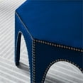 thumbnail image 5 of Modway Victory Modern Performance Velvet Ottoman in Navy/Black, 5 of 8