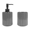 thumbnail image 3 of juego de accesorios gris para baño homecreations, 3 of 5