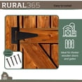 thumbnail image 5 of Rural365 Triangle Door Hinge 4 Pk - Heavy Duty 6in Farmhouse Style Door Hinges, 5 of 7