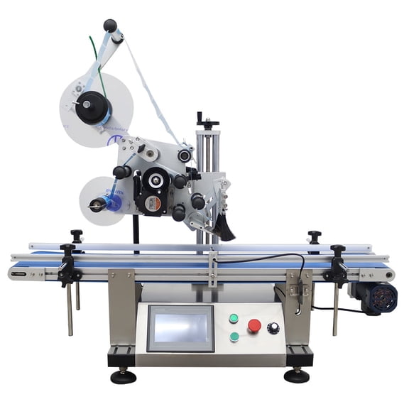 Automatic Desktop Conveyor Table Plane Label Applicator Flat Labeling Machine Bottle Labeler 110V LT-160