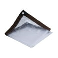 thumbnail image 5 of simhoa Clear Tarpaulin Clear Tarp with Eyelets Heavy Duty Tarp Sheet Cover Dustproof Rainproof Tarpaulin for Chicken Coop Tent Plant 2mx2m, 5 of 9