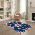 thumbnail image 2 of ODIKA 4'x6' Ultra-Soft Area Rug, Pencil School Oversized Scattered Motifs Symmetrical Layout Classroom None Washable, Bare feet friendly, Silk-Touch for Bedroom Home office, 2 of 7