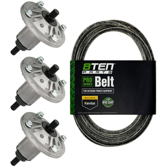 8TEN Spindle Belt Kit for John Deere D170 G110 LA150 LA175 54 inch Deck GY20867 MK1001779
