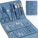thumbnail image 1 of Manicure Set Professional Nail Clippers Pedicure Kit, 16 pcs Stainless Steel Nail Care Tools Grooming Kit with Luxurious Travel Leather Case for Thick, 1 of 4