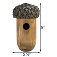 thumbnail image 4 of Fallen Fruits Acorn Bird House Home for Wren and Small Birds 9.5", 4 of 4