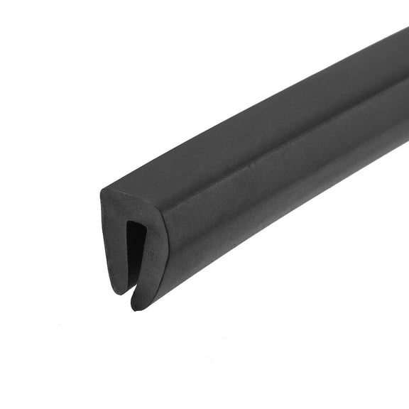 Uxcell Edge Trim U Seal Black Fits Edge Length, 10 Feet