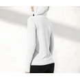 thumbnail image 5 of yillto Women's Sun Protection Hoodie Lightweight Athletic Jacket Full Zip Long Sleeve with Pockets Hiking, 5 of 7
