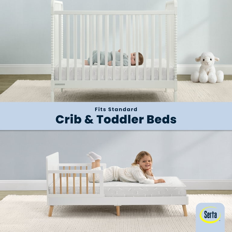Serta SleepTrue Sparkling Sky 5" Crib & Toddler Mattress photo 2