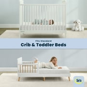 Serta SleepTrue Sparkling Sky 5 Dual-Sided Crib & Toddler Mattress - Sustainably Sourced Fiber Core - Waterproof - Lightweight - GREENGUARD Gold Certified -