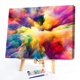 thumbnail image 2 of 50x40cm colorido DIY pintura por número Kit nubes coloridas decoración abstracta regalo arte FLhrweasw Nuevo, 2 of 9