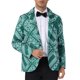 thumbnail image 5 of Blazer Floral INSPIRE CHIC para Hombre con Solapa Notch Formal de Un Botón Retro de Flores 2XL Verde Oscuro, 5 of 6