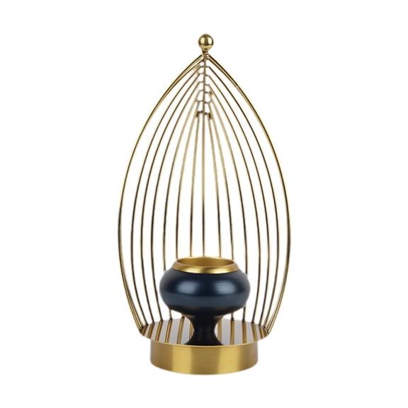 Fzaqwen Candle Stand Pillar Candle Holder Metal Housewarming Gift Decorative Candle Tray 10x28cm