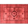 thumbnail image 1 of Ahgly Company Machine Washable Indoor Rectangle Oriental Red Modern Area Rugs, 7' x 10', 1 of 4