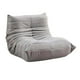 thumbnail image 4 of Sillón perezoso,Sofá de piso perezoso para sala de estar,dormitorio,adultos,Sofá lounge Mid Century decorativo para niños,Silla decorativa de sofá para sala de Gris, 4 of 8
