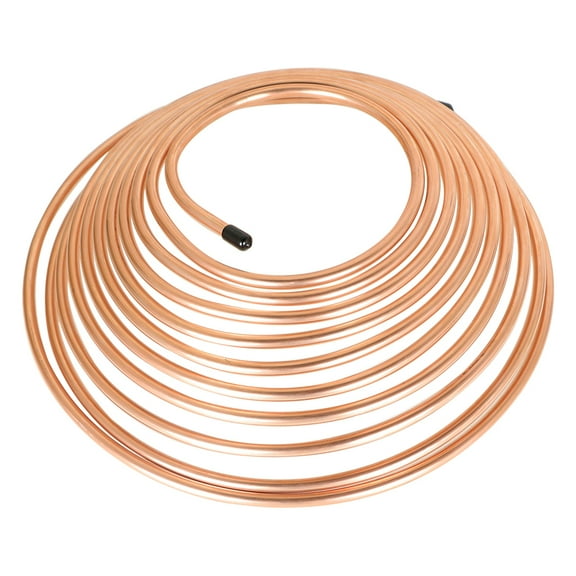 EPOTOOR 5/16" 25 Foot Roll Coil Brake Fuel and Trans Line Tubing 1 Pcs Copper Nickel