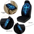 thumbnail image 5 of Xoenoiee Blue Lion Cross Print Car Seat Covers Full Set of 5 for Women Men, Faux Leather Auto Seat Cover Protector with Seat Belt Covers and Center Console Cover, 5 of 7