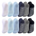 thumbnail image 1 of Calcetines antideslizantes para niños pequeños, calcetines con empuñaduras, tobillo antideslizante, 12 pares, 1 of 1