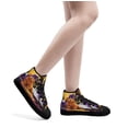 thumbnail image 6 of Never Mind The Witch Beware Of The Goldendoodle High Top Canvas Shoes Sneakers Black Size 4.5, 6 of 7