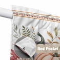 thumbnail image 4 of Fall Pumpkins Swag Curtains for Kitchen/Bedroom/Living Room, Thanksgiving Autumn Flower Leaf Plant Scalloped Curtains 63 Inch Long, Window Swag Topper Curtains Valances 2 Panels Set 36"x63", 4 of 8
