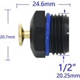 thumbnail image 5 of Accesorios de conector de manguera de jardín, aspersor de agua ajustable macho de 1/2 pulgadas, riego por goteo de microflujo, 10 Uds., 5 of 5