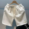 thumbnail image 2 of Sngxgn Men's Casual Beach Shorts Classic Summer Shorts with Elastic Waist(White,XXXL), 2 of 7