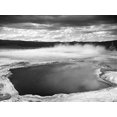 thumbnail image 2 of Adams, Ansel 14x12 Black Ornate Wood Framed with Double Matting Museum Art Print Titled - Fountain Geyser Pool, Yellowstone National Park, Wyoming, ca. 1941-1942, 2 of 4