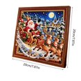 thumbnail image 4 of DIY Diamond Art Kits for Adults Christmas Decor，pearl Art Kits for Adults Christmas Ornaments，santa Claus Sleigh Reindeer Theme Diamond Art Kits for Christmas, 4 of 7