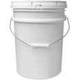 thumbnail image 3 of ePackageSupply White 5-Gallon Bucket with Lid | Made in USA | Food Grade | Heavy-Duty Extra Durable Plastic Bucket | Multi-Use Food Grade Buckets with Lids | Easy Stack and Store | BPA Free | 6 Pack, 3 of 9