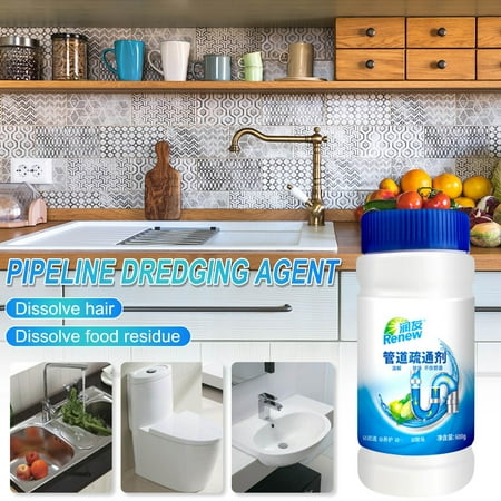 

Tiitstoy Pipe Dredge Powerful Sink Bubble Bombs Fast Foaming Pipe Cleaner Powder Dredge Agent for Kitchen Toilet Pipe Quick Cleaning Tool 300g A