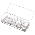 thumbnail image 1 of Electronic Organizer Cable Box,Universal Electronic Accessories Storage Case with 8 Compartments for Charger,Earphone,USB,SD Memory Card for Office,Home Use, 1 of 7