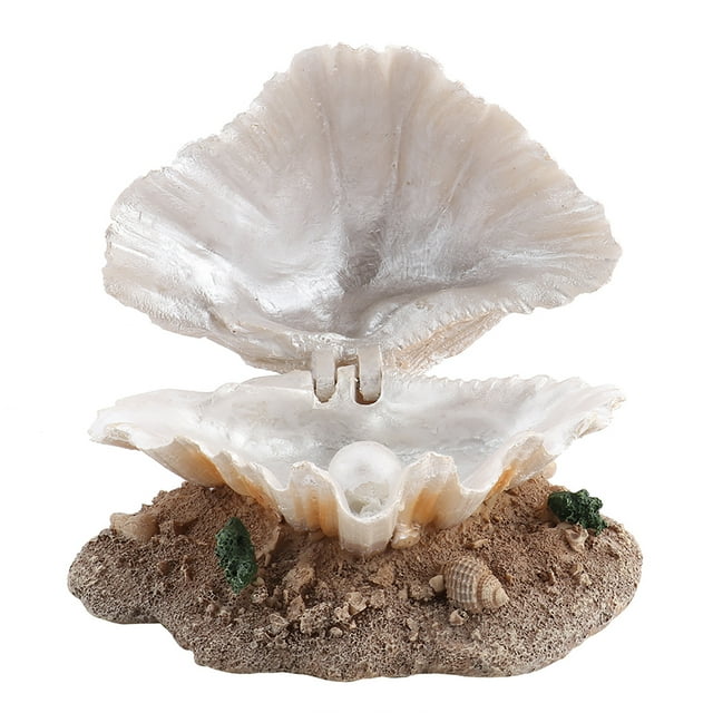 Decoración de concha de pecera, decoración de acuario, adornos de acuario de arrecife de coral, adorno de arrecife de coral, rendimiento de primer nivel