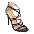 thumbnail image 1 of New Women Liliana Mesita-1 Patent Open Toe Caged Strappy Stiletto Sandal, 1 of 5