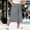 Gray plus size capri pants with pockets a1, variant on Women Plus Size Wide Leg Elastic Waist Skirt Shorts with Pockets Casual Loose Capri Pants for Summer Workout Beach Lounge Lounge Travel Shorts, Wine 3XL