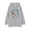 Grey, variant on Mens Halloween Skeleton Zip Up Hoodie Relaxed Fit Casual Long Sleeve Pullover Sweater for Spring Autumn White S