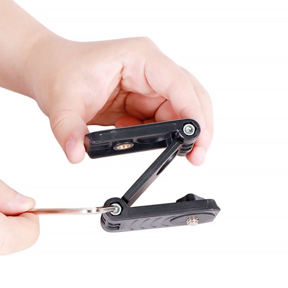 TABLZONE Black Adjustable Phone Tripod Stand for Smartphones, Mobile Devices, and Cameras with Plastic Holder