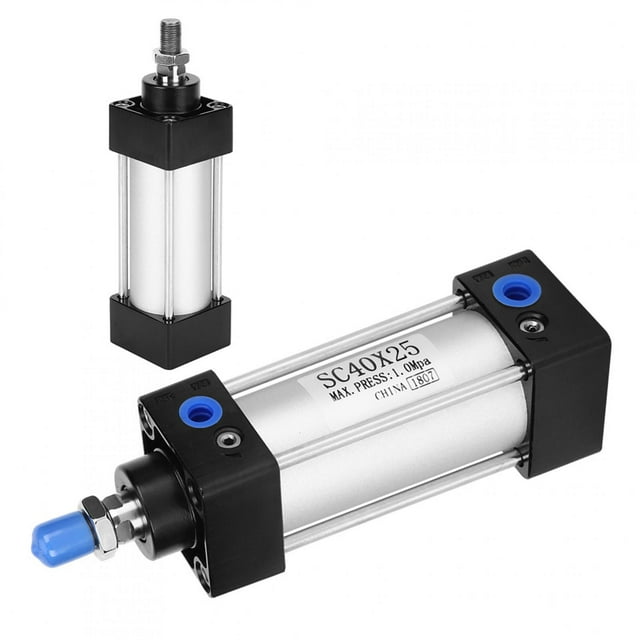 SC40x25 Double Acting Air Cylinder - High-Performance Aluminum Alloy with Versatile Stroke Options and Wide Temperature Range