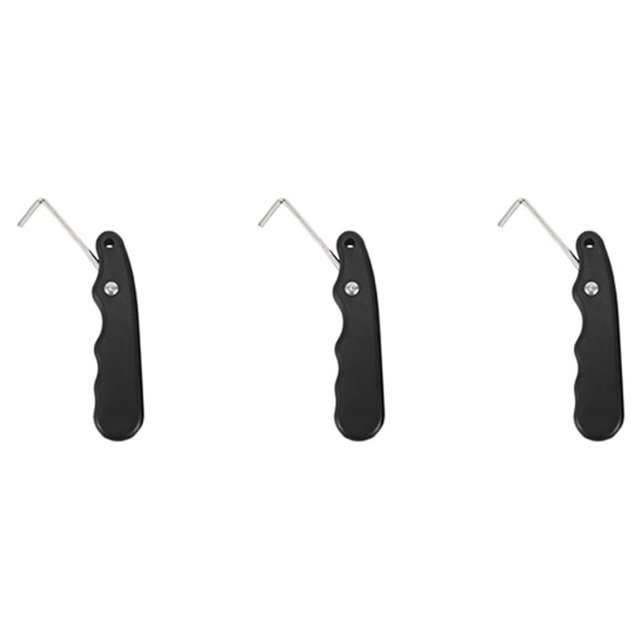 3X Universel Pratique pour Rouleau avec Crochet Prolongé Poignée Durable pour Tirer la Glace et Tenseur de Lacets