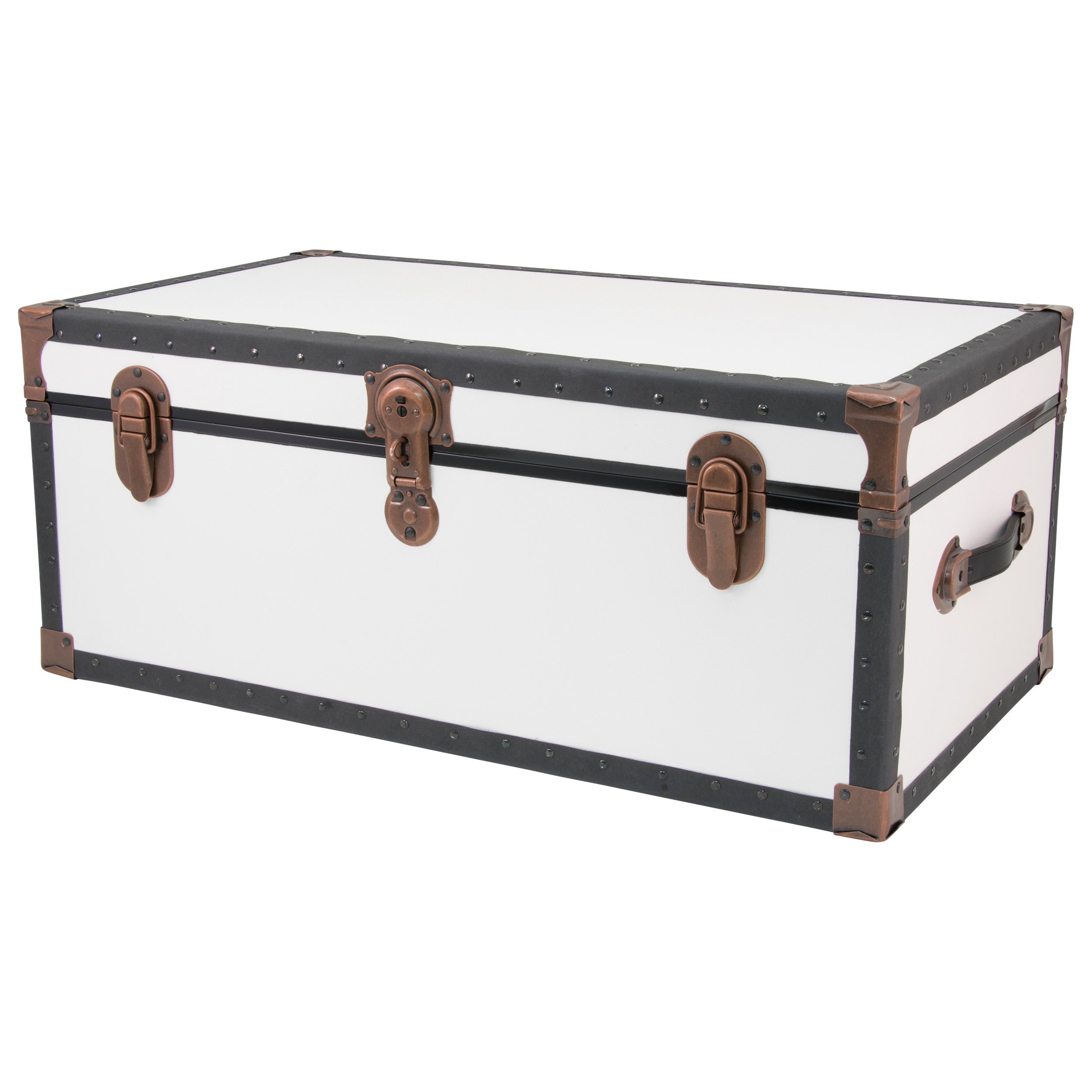 Seward Trunks 25 Gallon Wood, Plastic and Metal Trunk, White - image 4 of 8