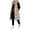 Khaki, variant on Women's Winter Sleeveless Coat Vest Long Hoodie Warm Down Coat With Pockets Quilted Outdoor Jacket