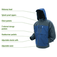 thumbnail image 2 of Frogg Toggs Anura HD Waterproof Rain Jacket, Dust Blue/Carbon, Size XX-Large, 2 of 3