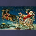 thumbnail image 3 of CafePress - Vintage Santa Sleigh Long Sleeve T Shirt - Long Sleeve Dark T-Shirt, 3 of 4