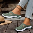 thumbnail image 4 of Ladies Breathable Mesh Soft Sole Closed Toe Orthopedic Shoes for Women Summer Fashionable Versatile Casual Trendy Shoes Green 8.5 [EU-41], 4 of 6