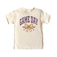 thumbnail image 4 of Purple and Gold Game Day Shirt for Women, Teens & Kids Team Colors Football Bow Graphic Tee Natural Shirt 5-6, 4 of 5