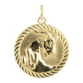 thumbnail image 4 of Coin Pendant Necklace in Solid Gold (16 Inches), 4 of 4