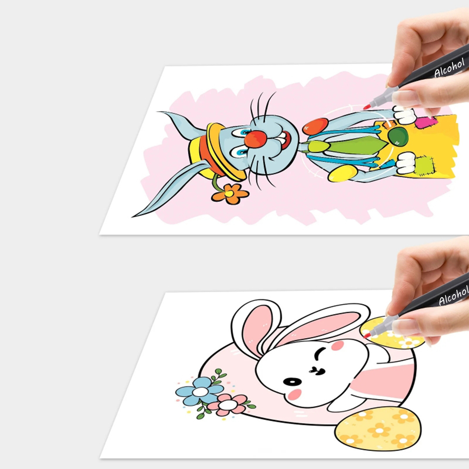 Anunu 100-Color Alcohol Markers Set with Carrying Case photo 6